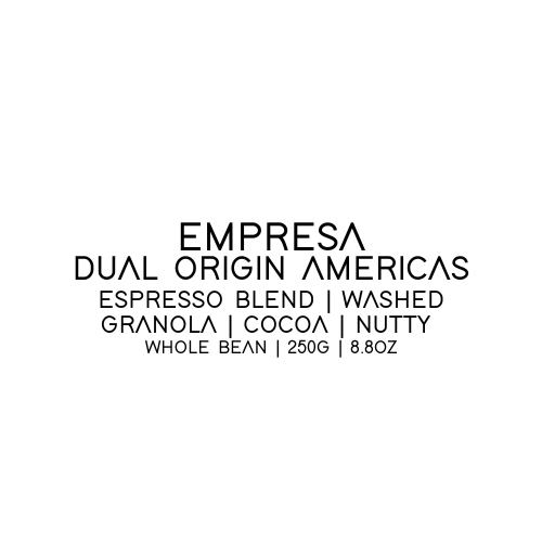 Empresa | Espresso Blend | Whole Bean | 8.8 oz